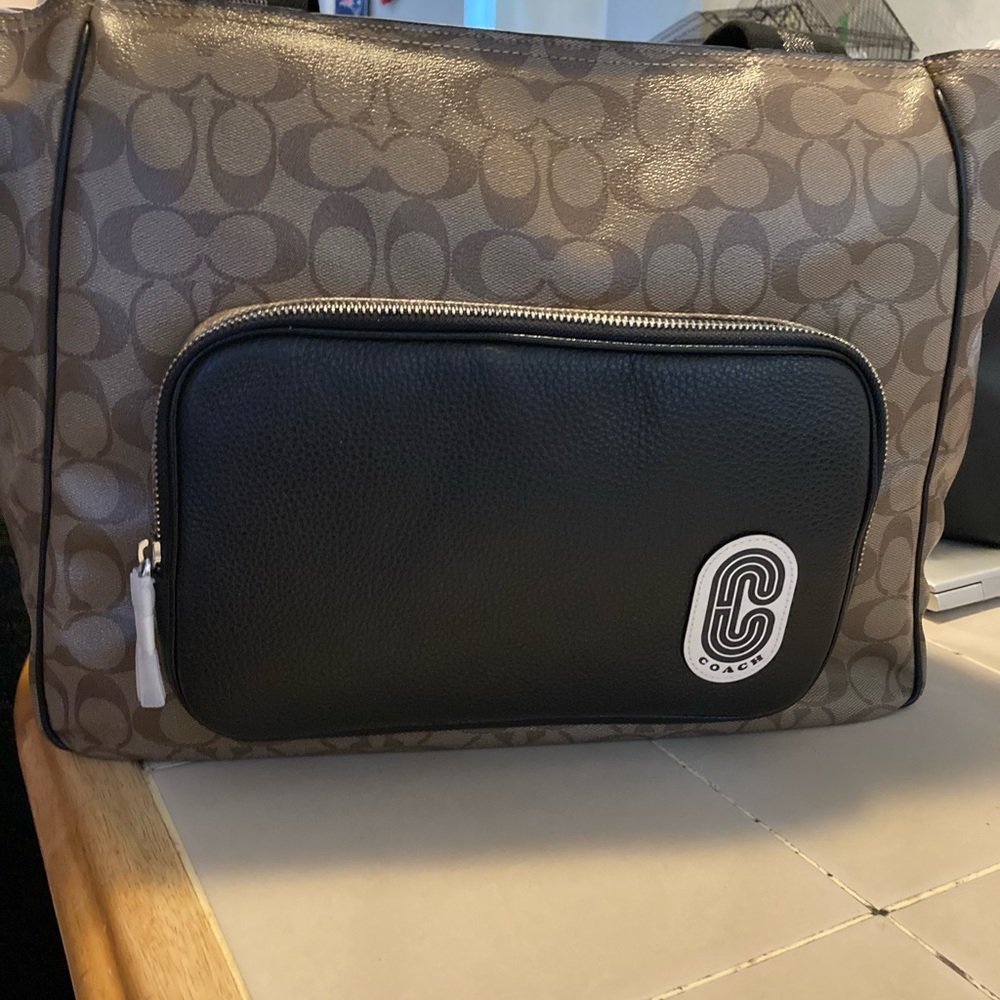 High Shine Coach Tote Bag